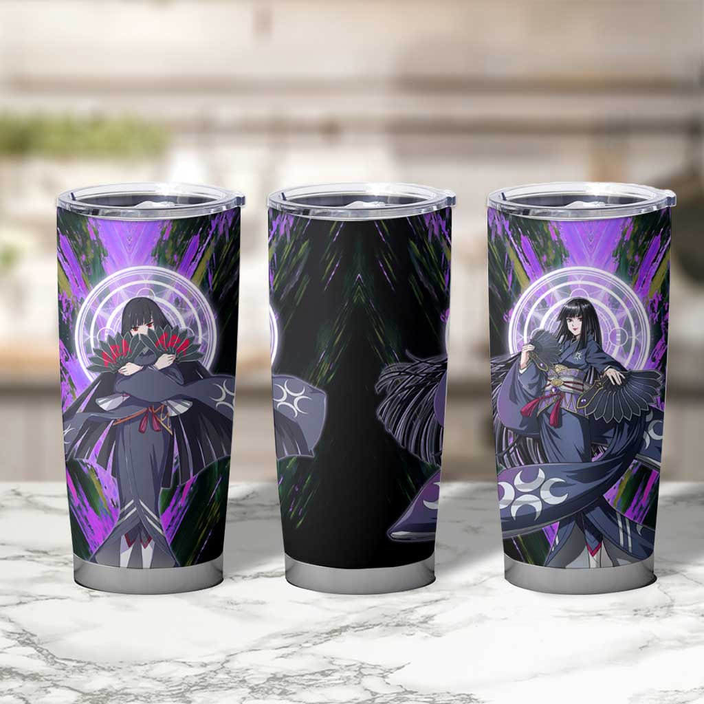 Glass The Rising of the Shield Hero Tumbler Cup with Elegant Battle Kimono and Spirit Energy Circle Design - The Mazicc