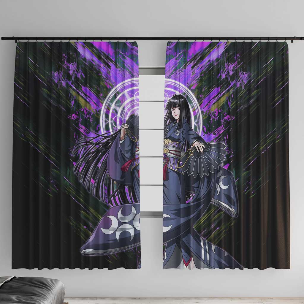 Glass The Rising of the Shield Hero Window Curtain with Elegant Battle Kimono and Spirit Energy Circle Design - The Mazicc