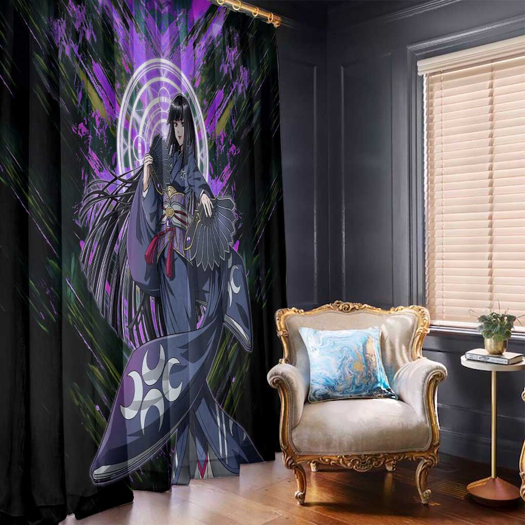 Glass The Rising of the Shield Hero Window Curtain with Elegant Battle Kimono and Spirit Energy Circle Design - The Mazicc