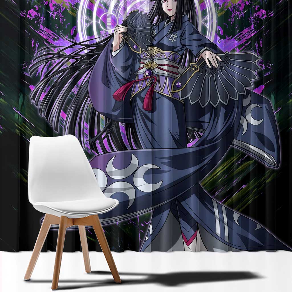 Glass The Rising of the Shield Hero Window Curtain with Elegant Battle Kimono and Spirit Energy Circle Design - The Mazicc