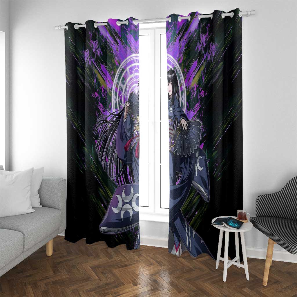 Glass The Rising of the Shield Hero Window Curtain with Elegant Battle Kimono and Spirit Energy Circle Design - The Mazicc