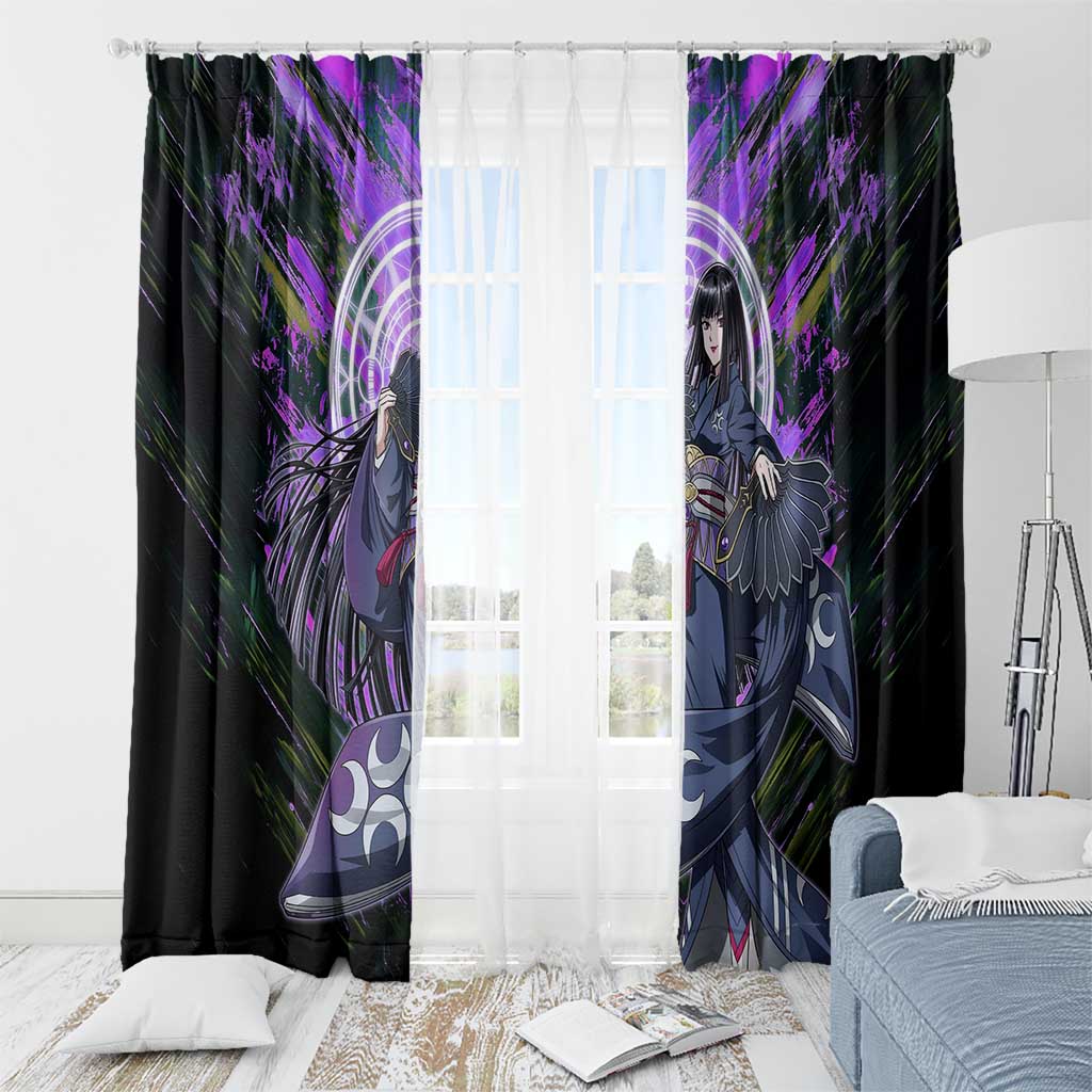 Glass The Rising of the Shield Hero Window Curtain with Elegant Battle Kimono and Spirit Energy Circle Design - The Mazicc