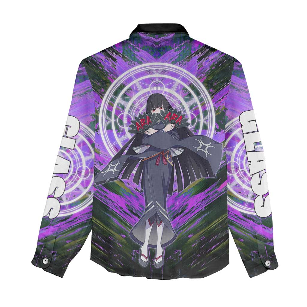 Glass The Rising of the Shield Hero Women Casual Shirt with Elegant Battle Kimono and Spirit Energy Circle Design - The Mazicc