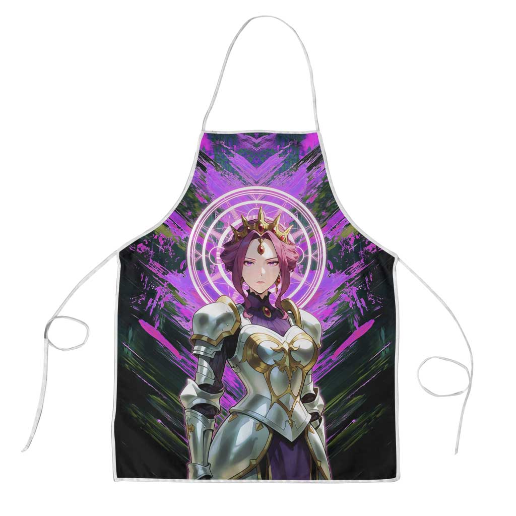 Mirellia Q Melromarc The Rising of the Shield Hero Apron with Queen Armor and Magical Emblem Background - The Mazicc