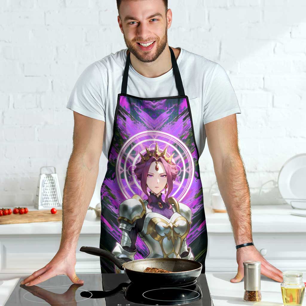 Mirellia Q Melromarc The Rising of the Shield Hero Apron with Queen Armor and Magical Emblem Background - The Mazicc