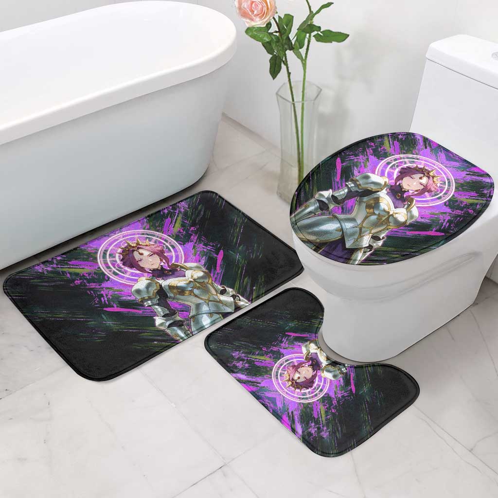 Mirellia Q Melromarc The Rising of the Shield Hero Bathroom Set with Queen Armor and Magical Emblem Background - The Mazicc