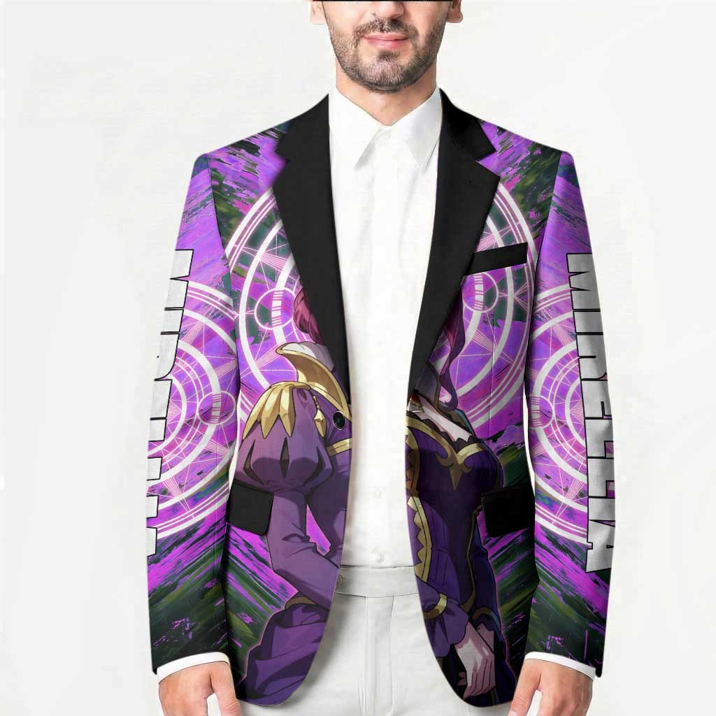 Mirellia Q Melromarc The Rising of the Shield Hero Blazer with Queen Armor and Magical Emblem Background - The Mazicc