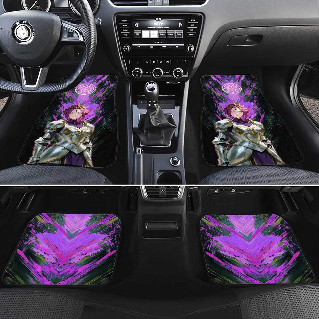 Mirellia Q Melromarc The Rising of the Shield Hero Car Mats with Queen Armor and Magical Emblem Background - The Mazicc