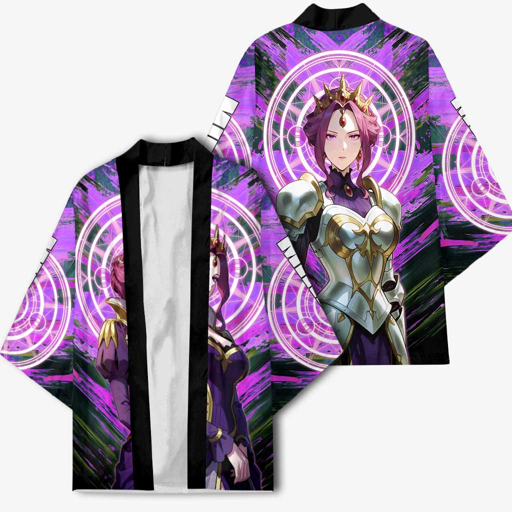 Mirellia Q Melromarc The Rising of the Shield Hero Kimono with Queen Armor and Magical Emblem Background - The Mazicc