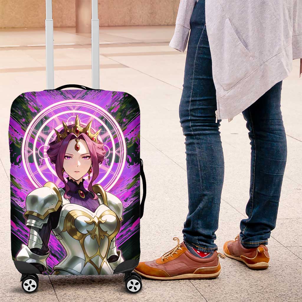 Mirellia Q Melromarc The Rising of the Shield Hero Luggage Cover with Queen Armor and Magical Emblem Background - The Mazicc