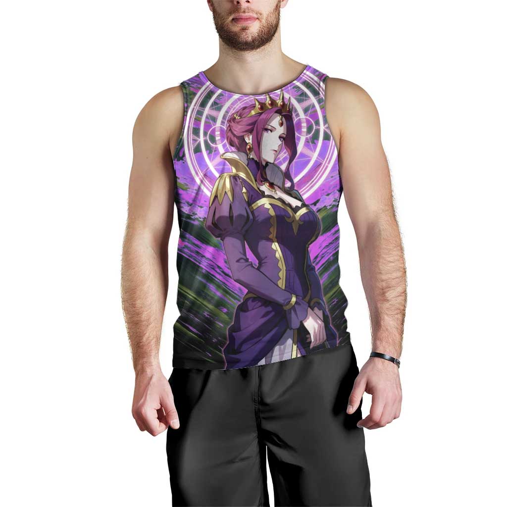 Mirellia Q Melromarc The Rising of the Shield Hero Men Tank Top with Queen Armor and Magical Emblem Background - The Mazicc