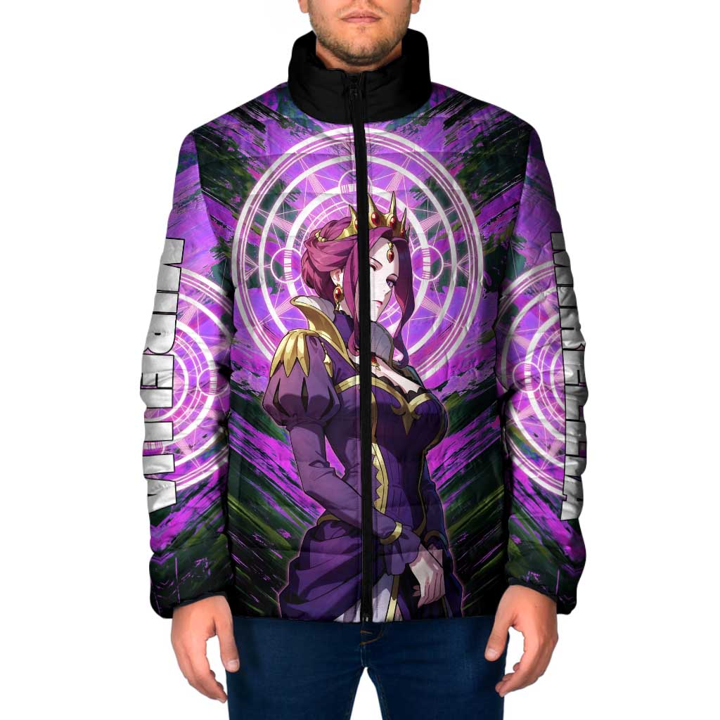 Mirellia Q Melromarc The Rising of the Shield Hero Padded Jacket with Queen Armor and Magical Emblem Background - The Mazicc