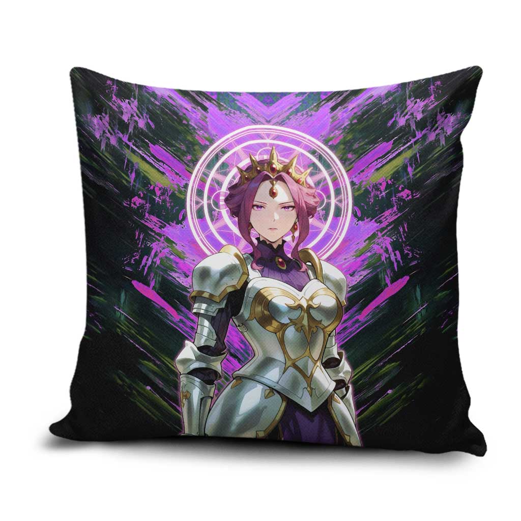 Mirellia Q Melromarc The Rising of the Shield Hero Pillow Cover with Queen Armor and Magical Emblem Background - The Mazicc