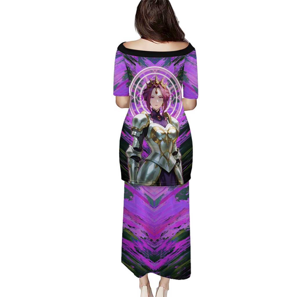 Mirellia Q Melromarc The Rising of the Shield Hero Puletasi with Queen Armor and Magical Emblem Background - The Mazicc