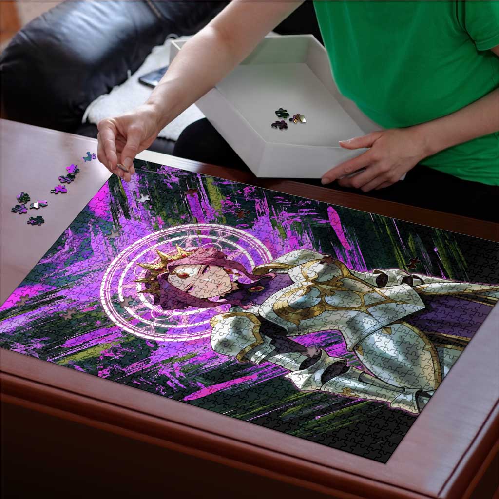 Mirellia Q Melromarc The Rising of the Shield Hero Puzzle with Queen Armor and Magical Emblem Background - The Mazicc