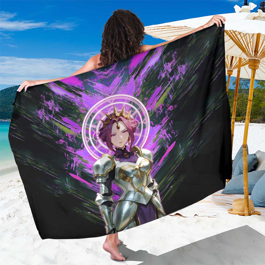 Mirellia Q Melromarc The Rising of the Shield Hero Sarong with Queen Armor and Magical Emblem Background - The Mazicc