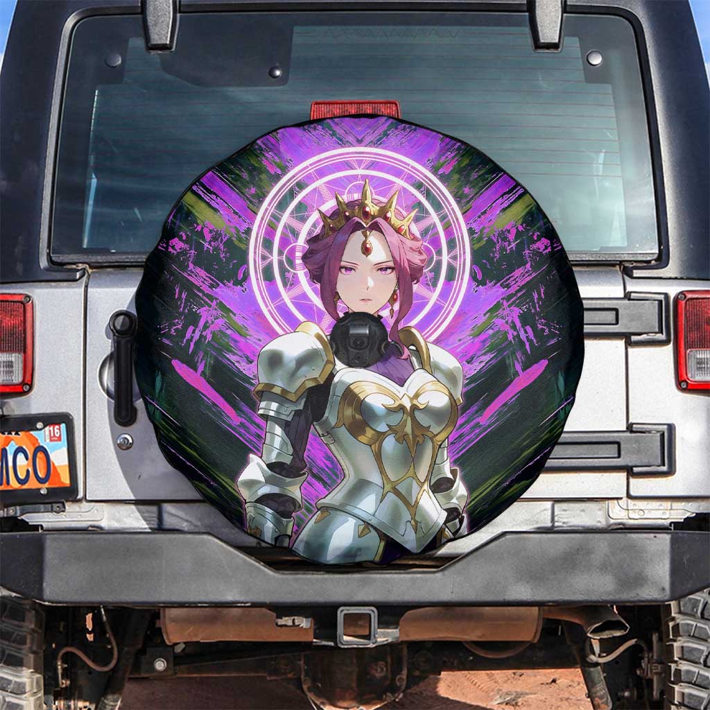 Mirellia Q Melromarc The Rising of the Shield Hero Spare Tire Cover with Queen Armor and Magical Emblem Background - The Mazicc