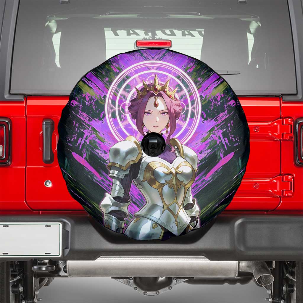 Mirellia Q Melromarc The Rising of the Shield Hero Spare Tire Cover with Queen Armor and Magical Emblem Background - The Mazicc