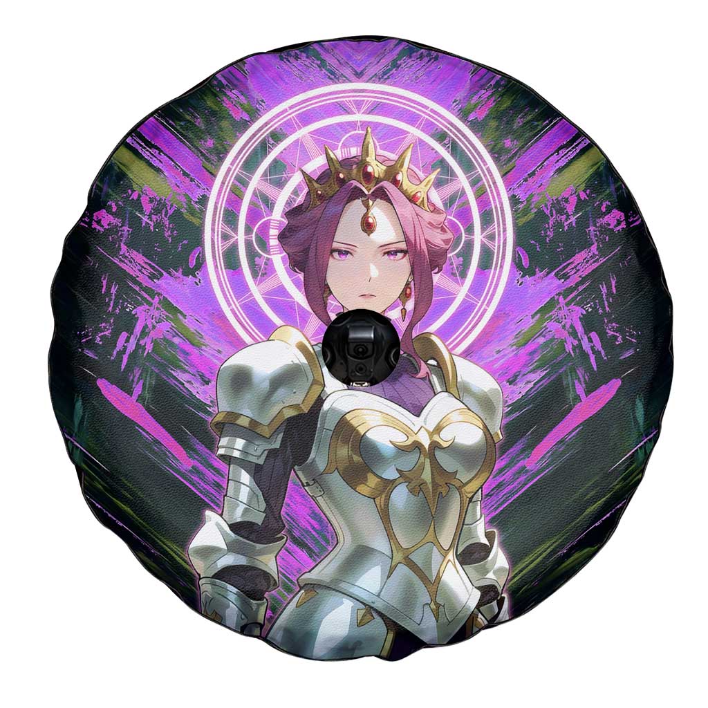 Mirellia Q Melromarc The Rising of the Shield Hero Spare Tire Cover with Queen Armor and Magical Emblem Background - The Mazicc