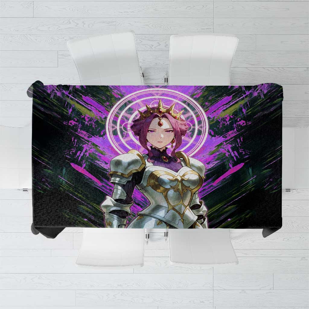 Mirellia Q Melromarc The Rising of the Shield Hero Tablecloth with Queen Armor and Magical Emblem Background - The Mazicc