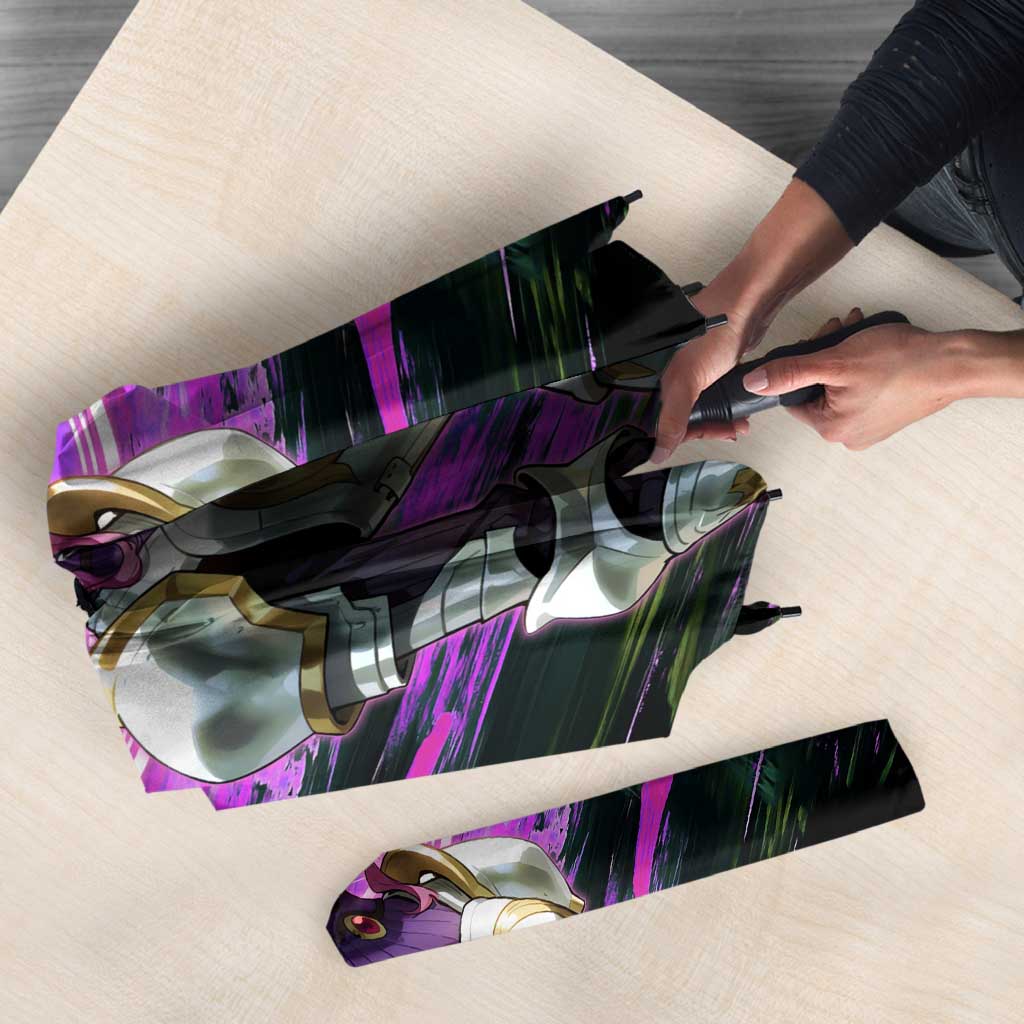 Mirellia Q Melromarc The Rising of the Shield Hero Umbrella with Queen Armor and Magical Emblem Background - The Mazicc