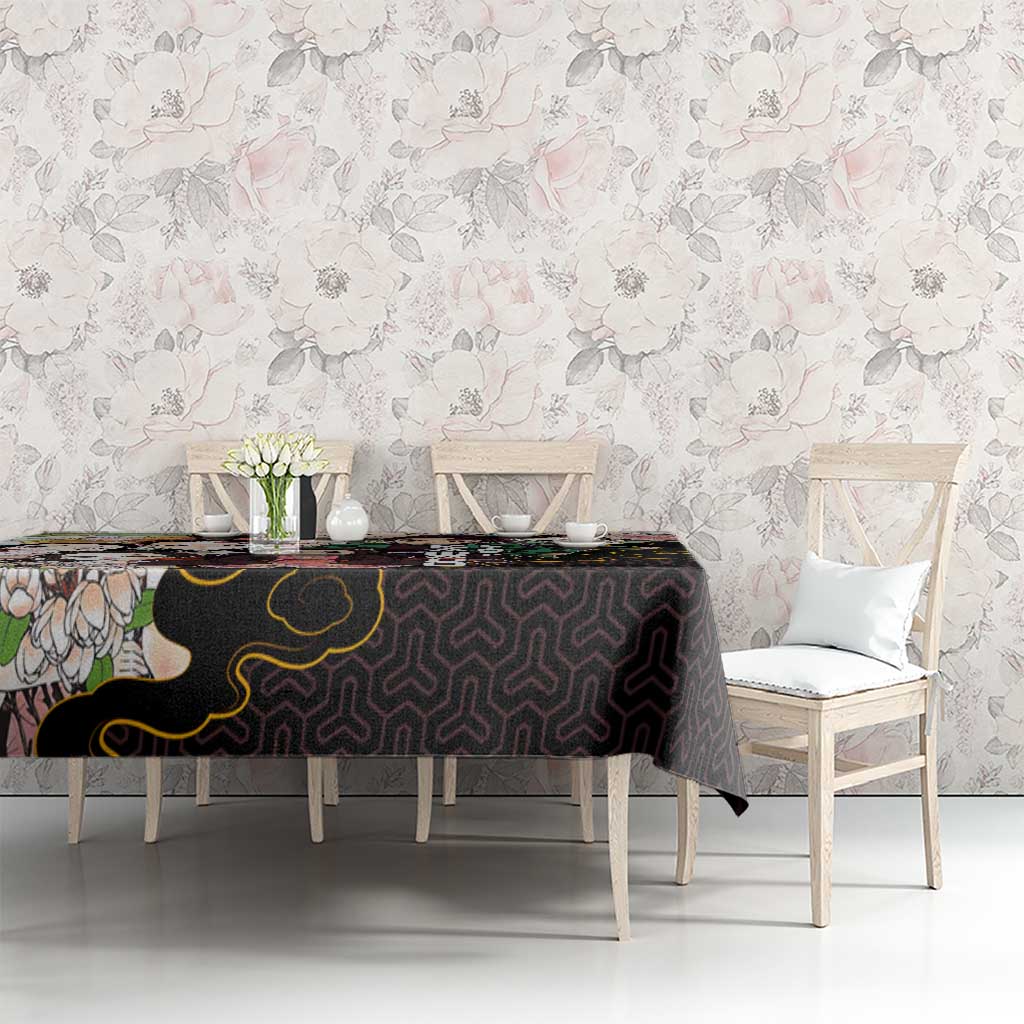 Kamado Siblings Demon Slayer Collage Design Tablecloth with Tanjiro and Nezuko in Scenic Background - The Mazicc