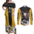 Trafalgar Law - One Piece Couples Matching Off Shoulder Maxi Dress and Long Sleeve Button Shirt Anime Style