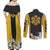 Trafalgar Law - One Piece Couples Matching Off Shoulder Maxi Dress and Long Sleeve Button Shirt Anime Style