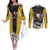 Trafalgar Law - One Piece Couples Matching Off The Shoulder Long Sleeve Dress and Long Sleeve Button Shirt Anime Style