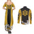 Trafalgar Law - One Piece Couples Matching Summer Maxi Dress and Long Sleeve Button Shirt Anime Style