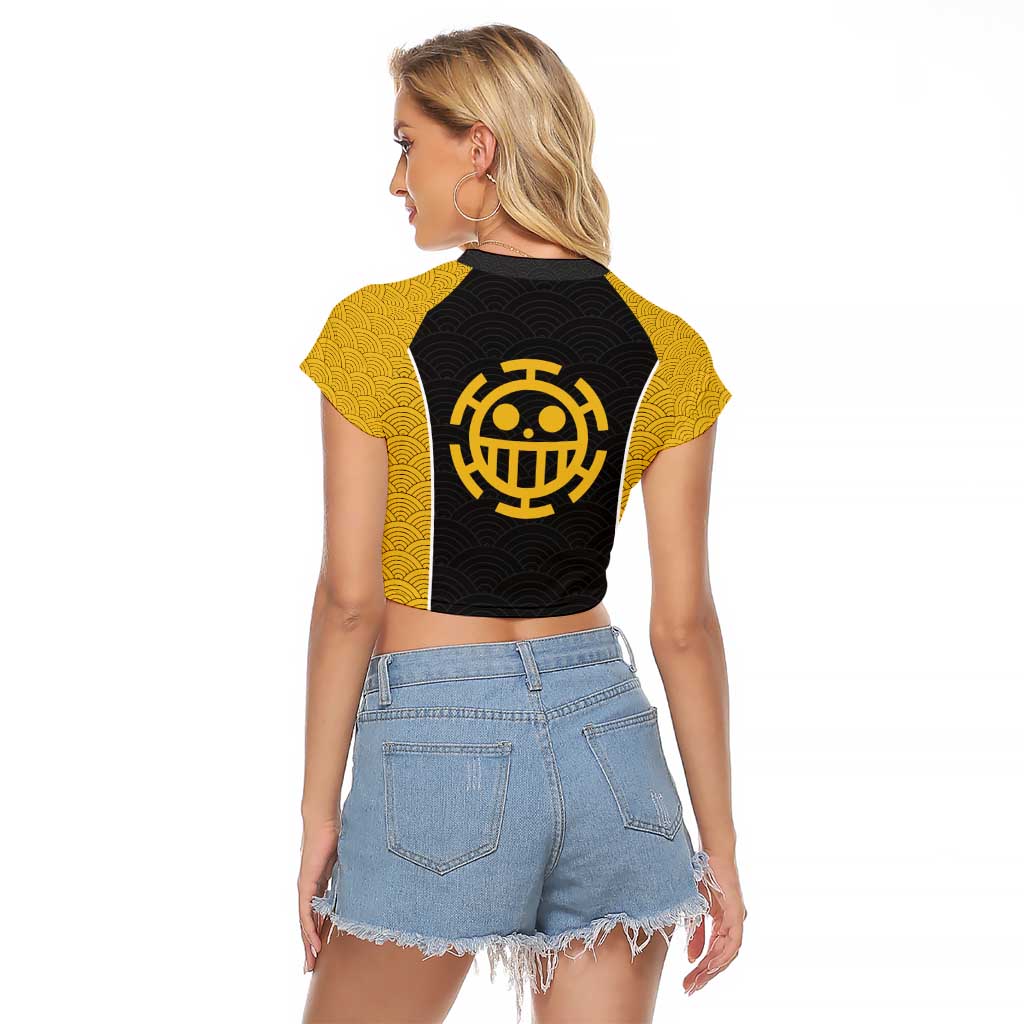 Trafalgar Law - One Piece Raglan Cropped T Shirt Anime Style