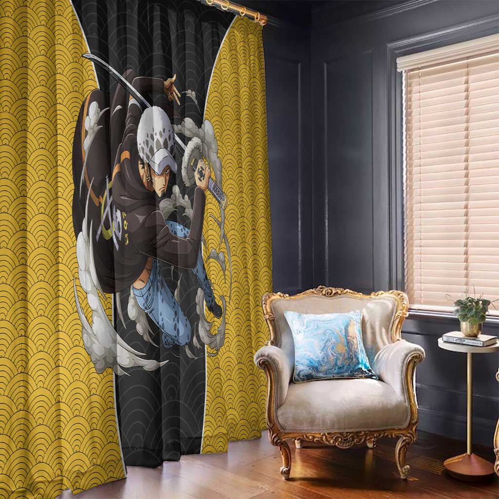 Trafalgar Law - One Piece Window Curtain Anime Style