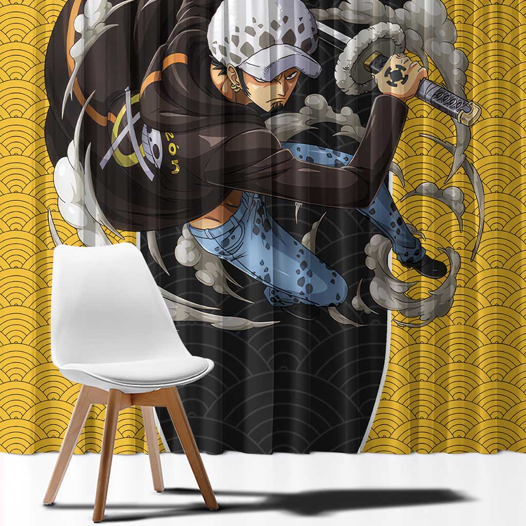 Trafalgar Law - One Piece Window Curtain Anime Style