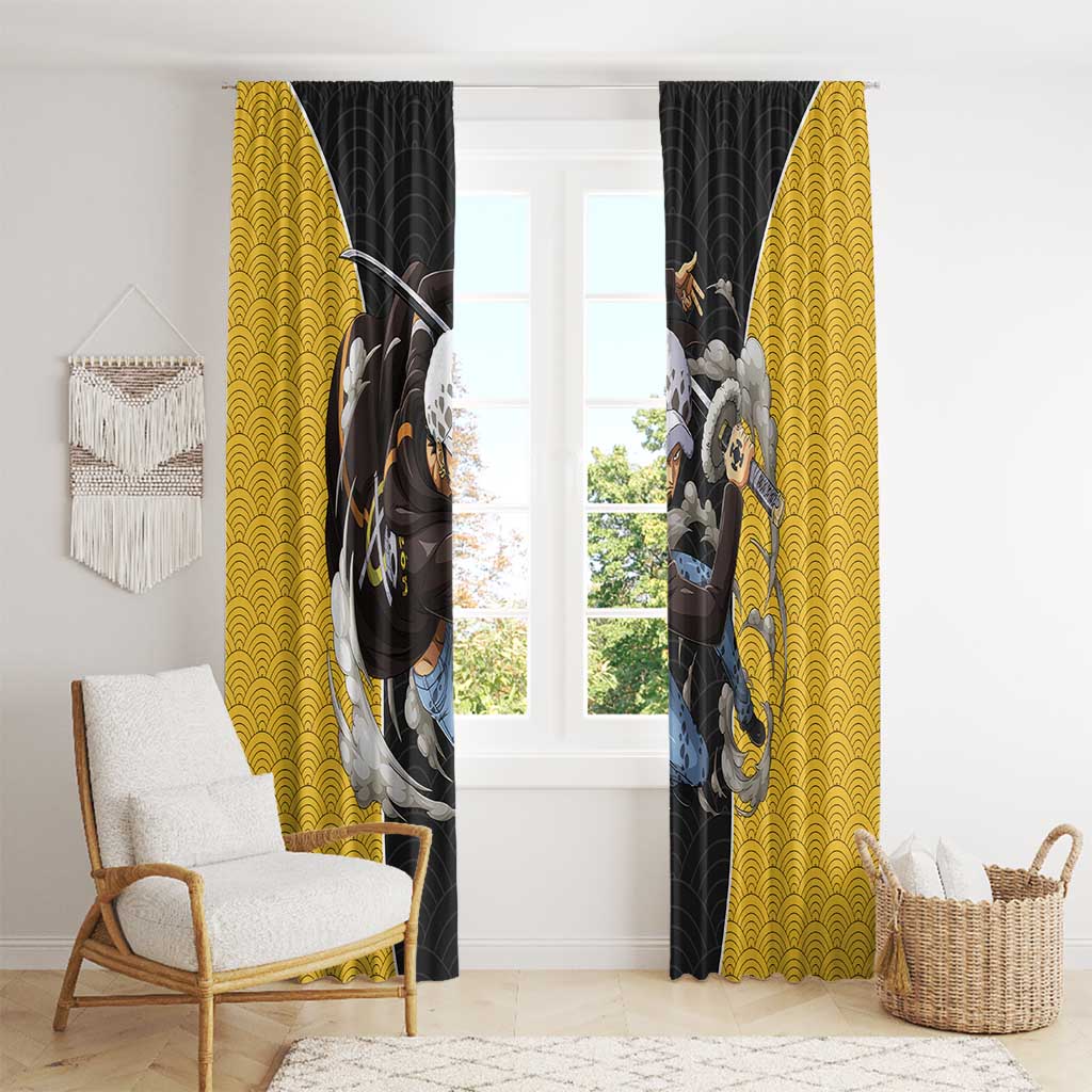 Trafalgar Law - One Piece Window Curtain Anime Style