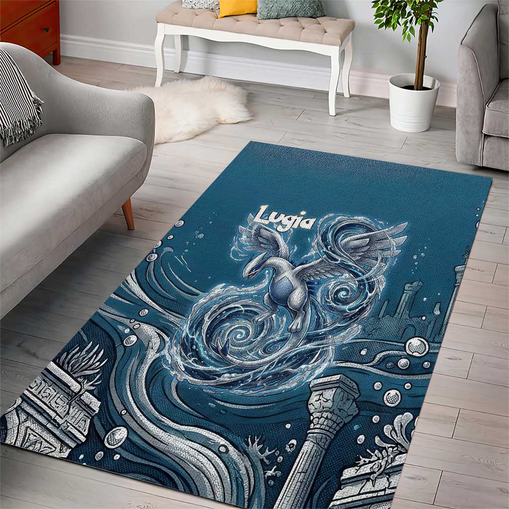 Lugia Legendary Area Rug Lugia in the Lost Underwater Temple