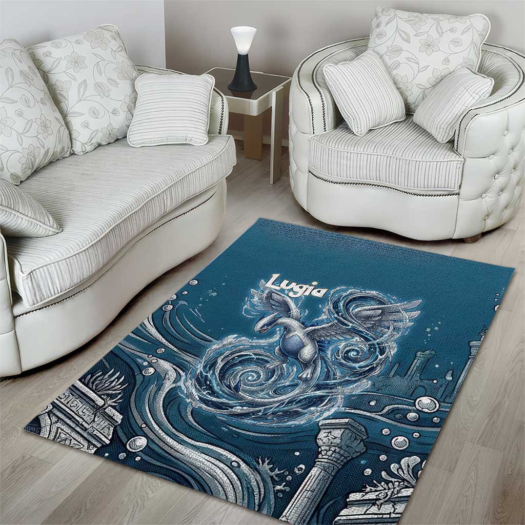 Lugia Legendary Area Rug Lugia in the Lost Underwater Temple