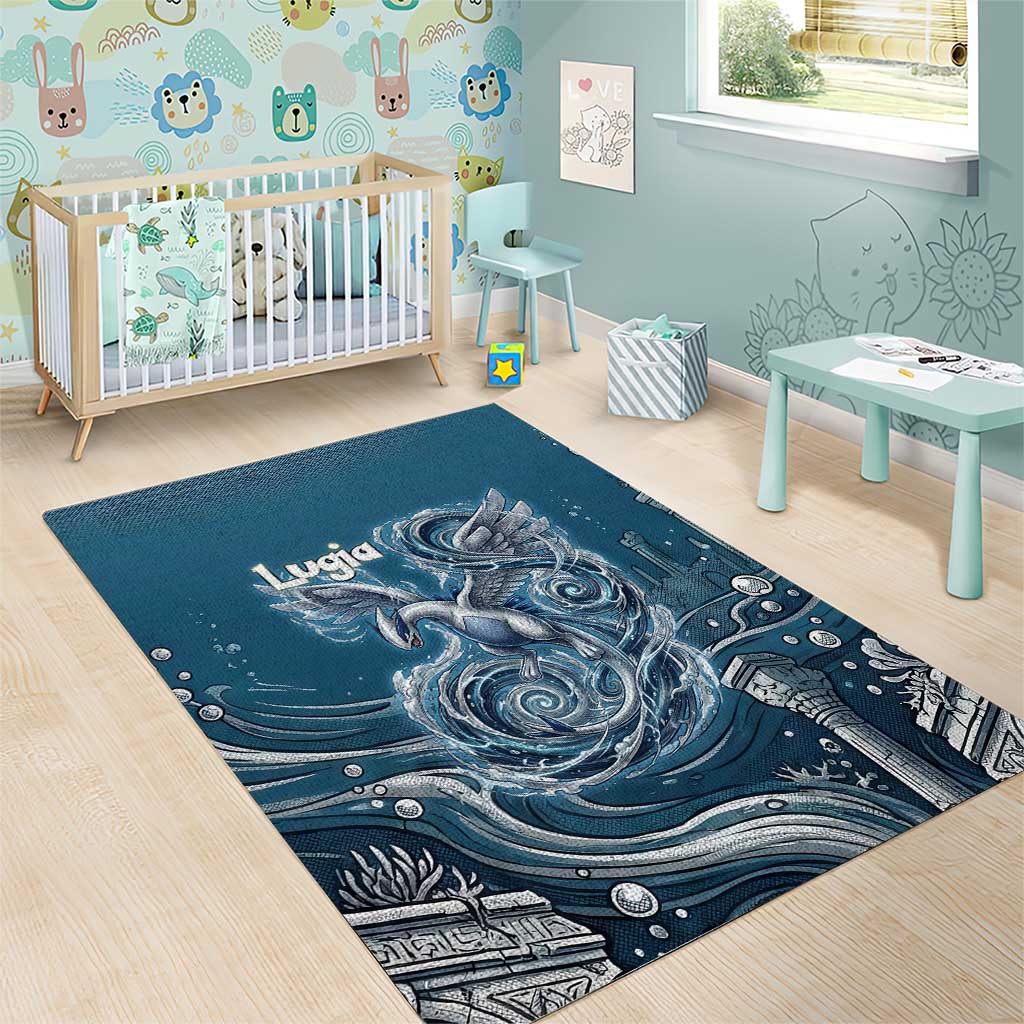 Lugia Legendary Area Rug Lugia in the Lost Underwater Temple