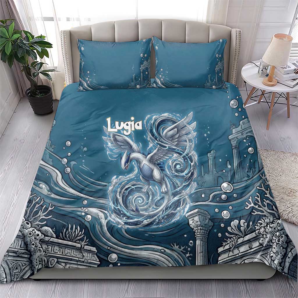 Lugia Legendary Bedding Set Lugia in the Lost Underwater Temple