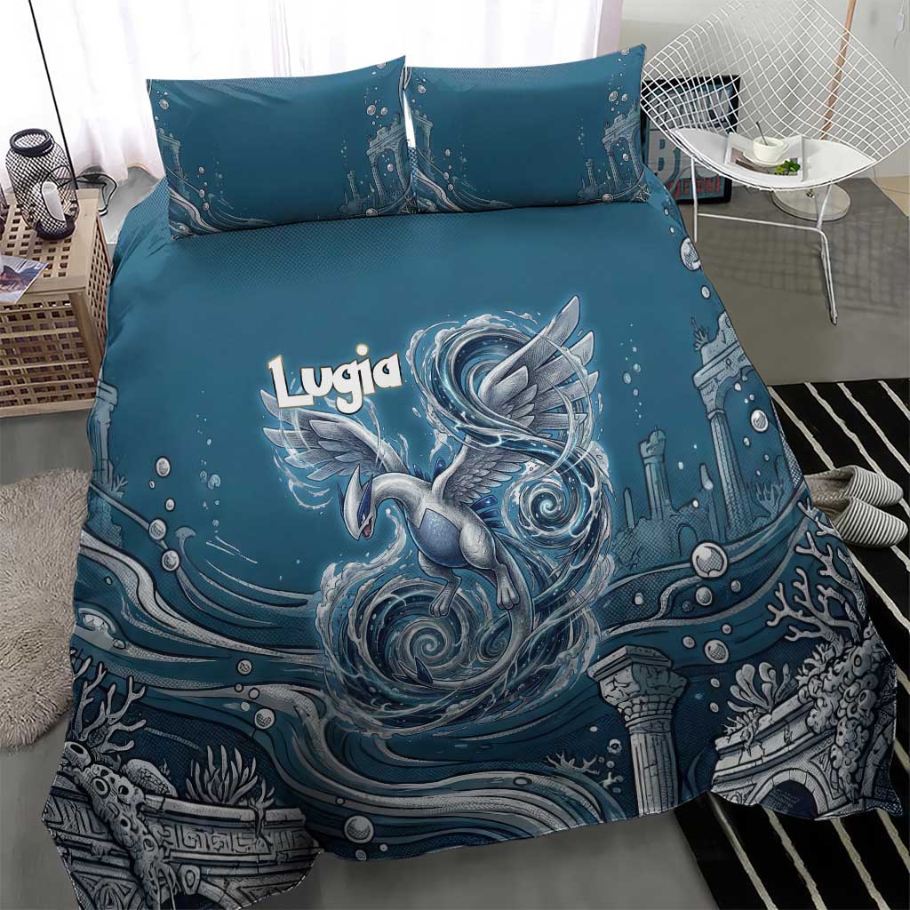 Lugia Legendary Bedding Set Lugia in the Lost Underwater Temple