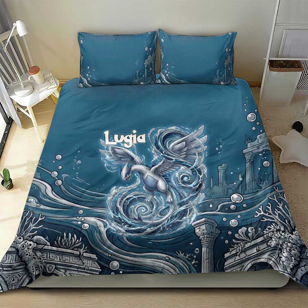 Lugia Legendary Bedding Set Lugia in the Lost Underwater Temple