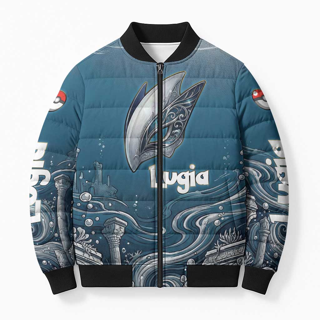 Lugia Legendary Bomber Puffer Jacket Lugia in the Lost Underwater Temple