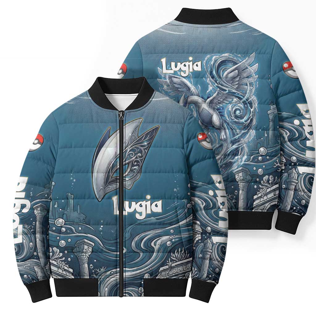 Lugia Legendary Bomber Puffer Jacket Lugia in the Lost Underwater Temple