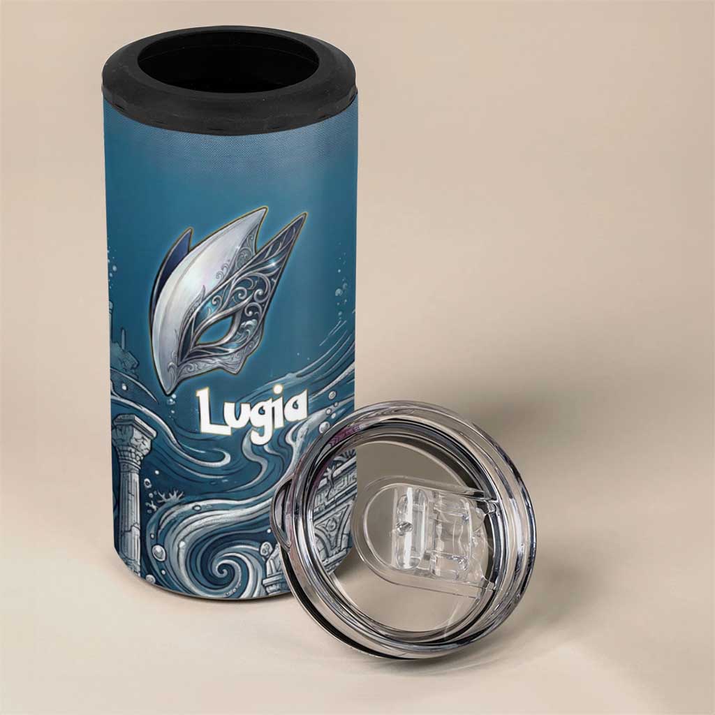 Lugia Legendary 4 in 1 Can Cooler Tumbler Lugia in the Lost Underwater Temple