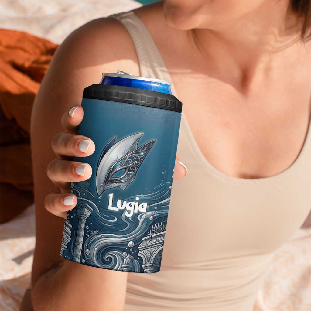 Lugia Legendary 4 in 1 Can Cooler Tumbler Lugia in the Lost Underwater Temple