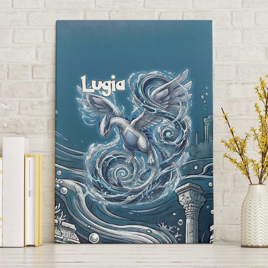Lugia Legendary Canvas Wall Art Lugia in the Lost Underwater Temple