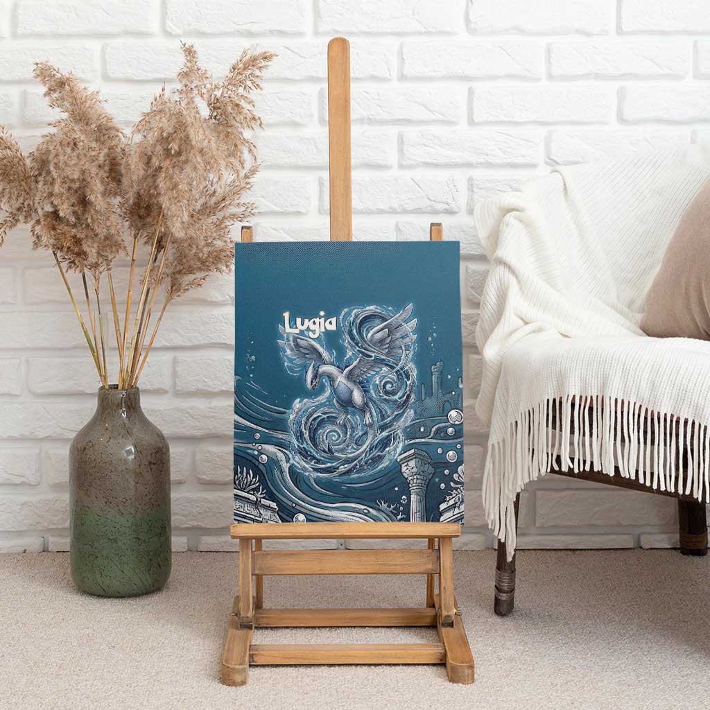 Lugia Legendary Canvas Wall Art Lugia in the Lost Underwater Temple