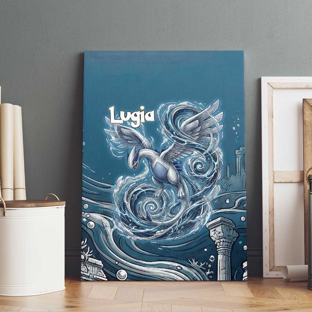 Lugia Legendary Canvas Wall Art Lugia in the Lost Underwater Temple