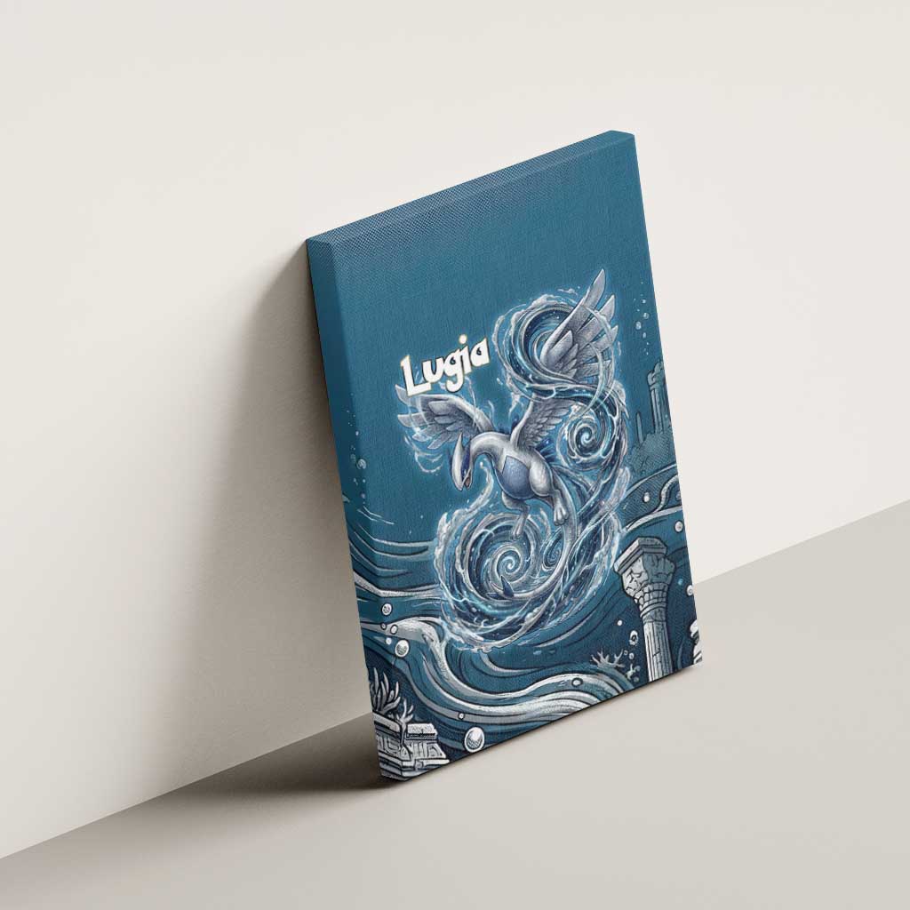Lugia Legendary Canvas Wall Art Lugia in the Lost Underwater Temple