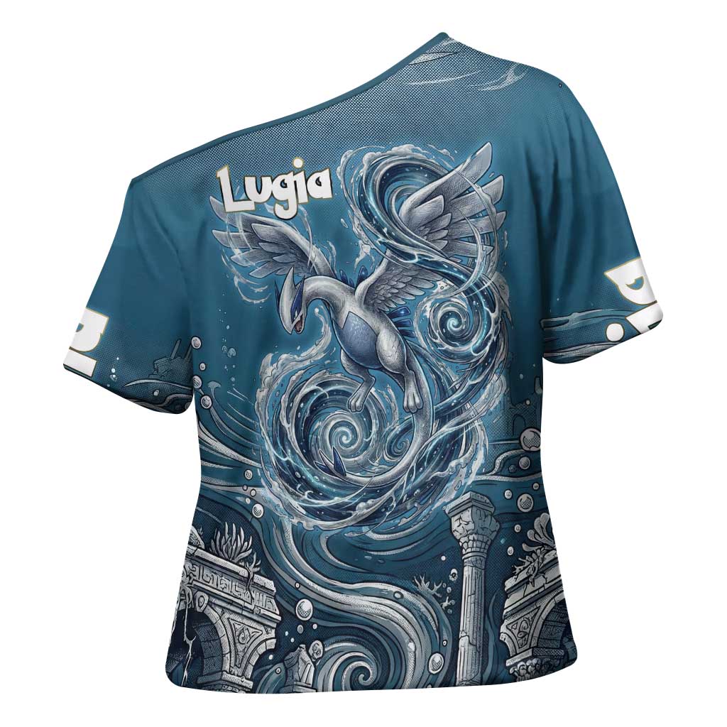 Lugia Legendary Cross Shoulder Shirt Lugia in the Lost Underwater Temple