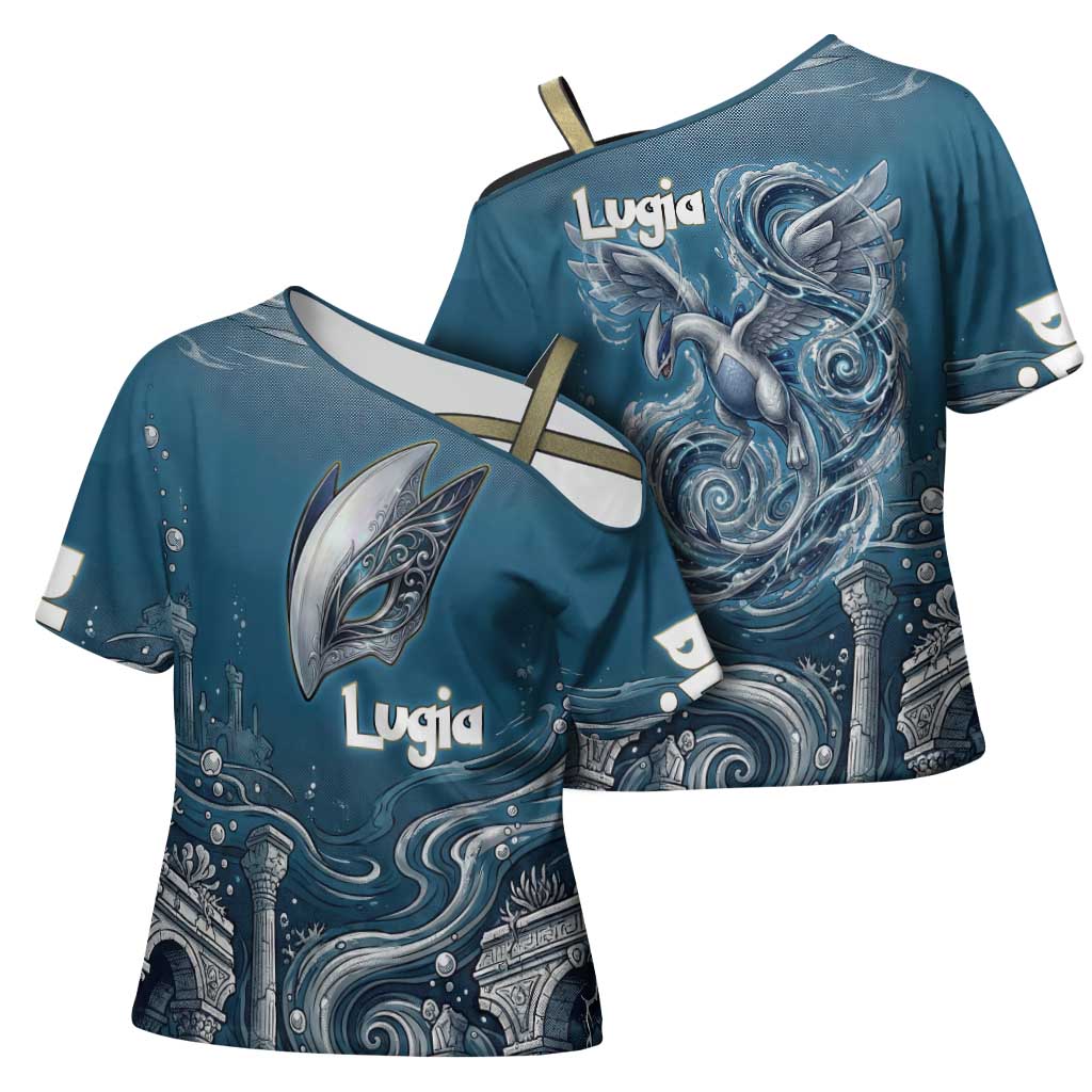 Lugia Legendary Cross Shoulder Shirt Lugia in the Lost Underwater Temple